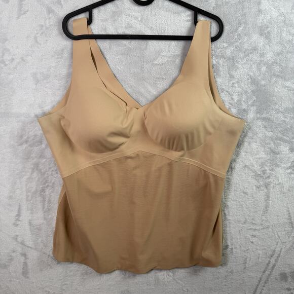 Honeylove Shapewear Bra Tank Top Size 3X Tan Soft Stretchy Comfort READ Slimming - Picture 1 of 15